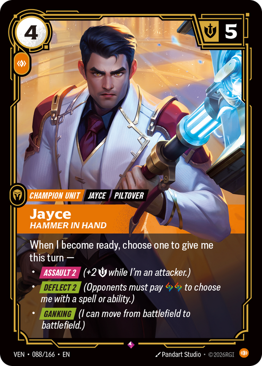 Jayce, Hammer in Hand - 088/166 - Rare (Inglés Foil NM)