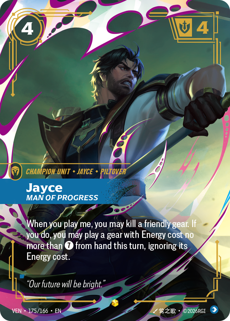 Jayce, Man of Progress - 175/166 - Showcase (Inglés Foil NM)