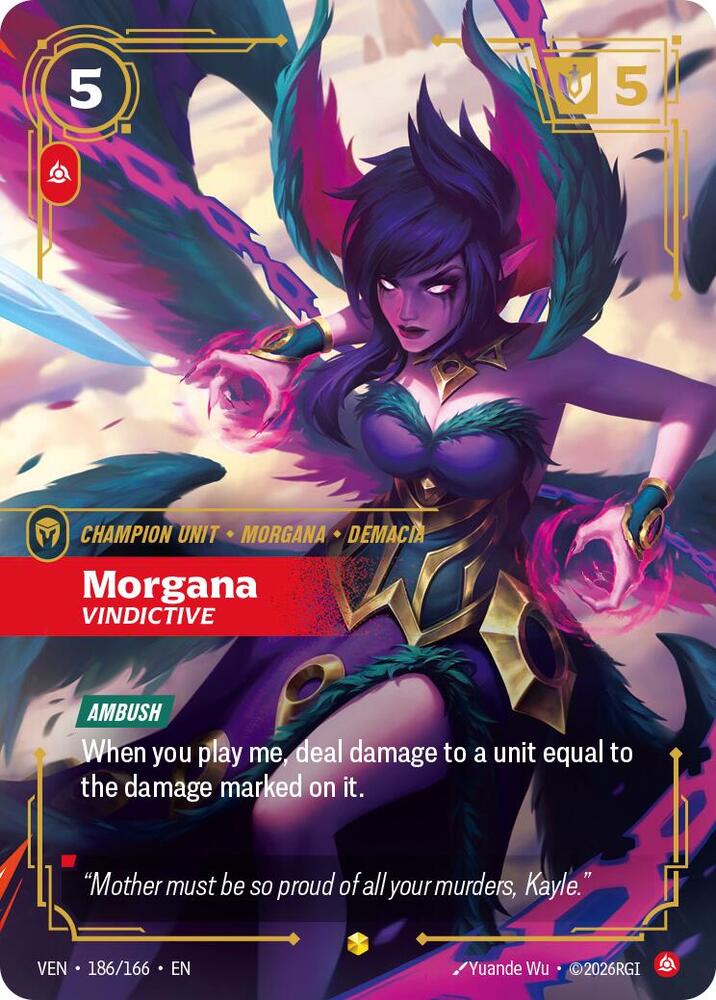 Morgana, Vindictive - 186/166 - Showcase (Inglés Foil NM)
