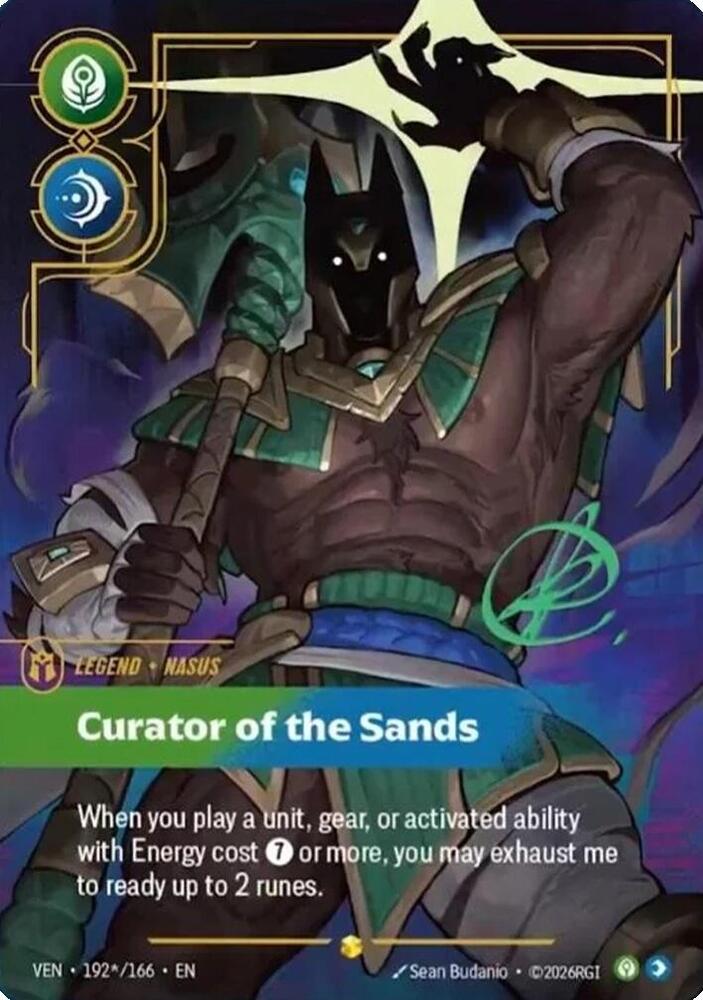 Nasus, Curator of the Sands - 192*/166 - Showcase (Inglés Foil NM)