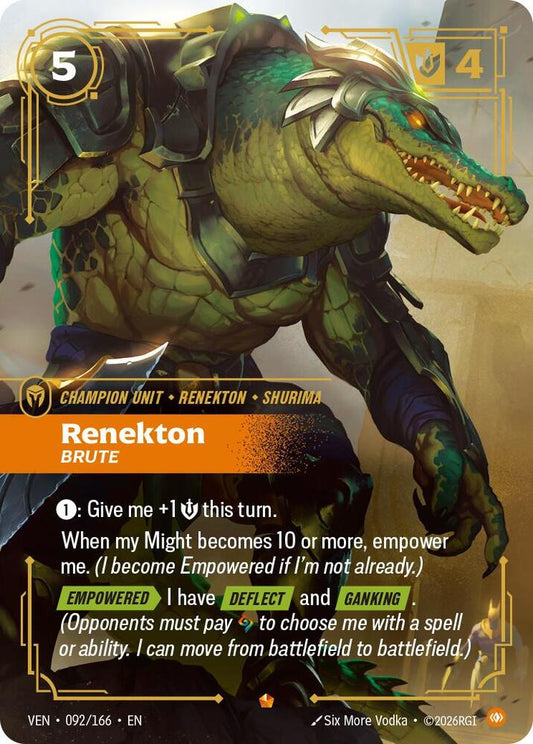 Renekton, Brute - 092/166 - Epic (Inglés Foil NM)