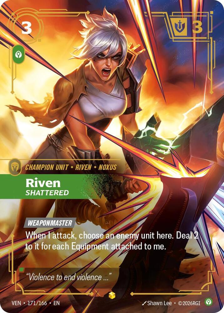 Riven, Shattered - 171/166 - Showcase (Inglés Foil NM)
