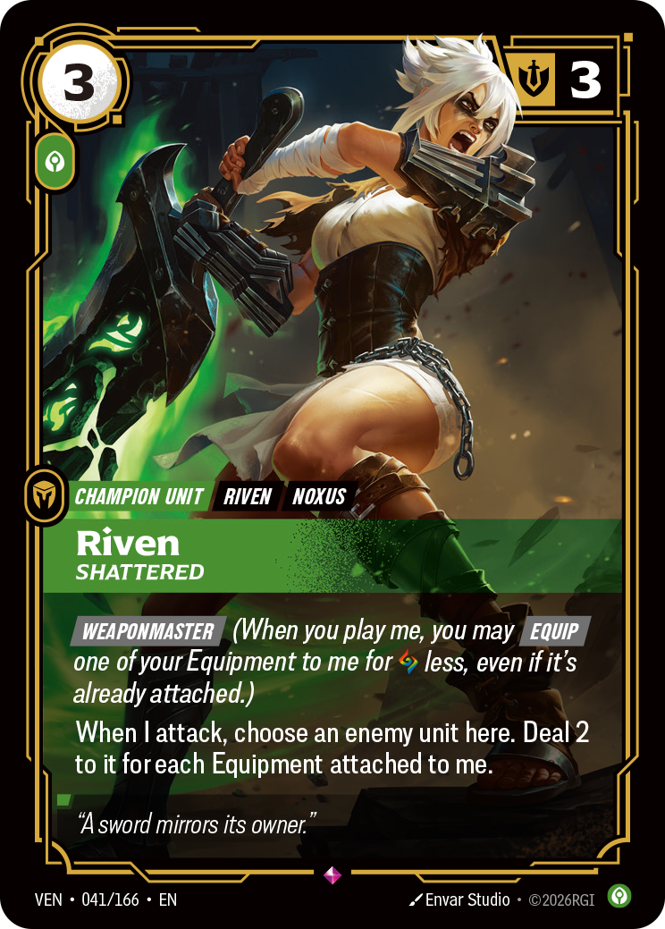 Riven, Shattered - 041/166 - Rare (Inglés Foil NM)