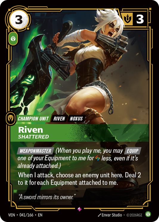 Riven, Shattered - 041/166 - Rare (Inglés Foil NM)