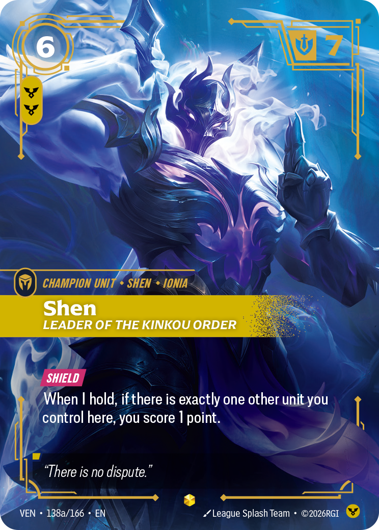 Shen, Leader of the Kinkou Order - 138a/166 - Epic (Inglés Foil NM)