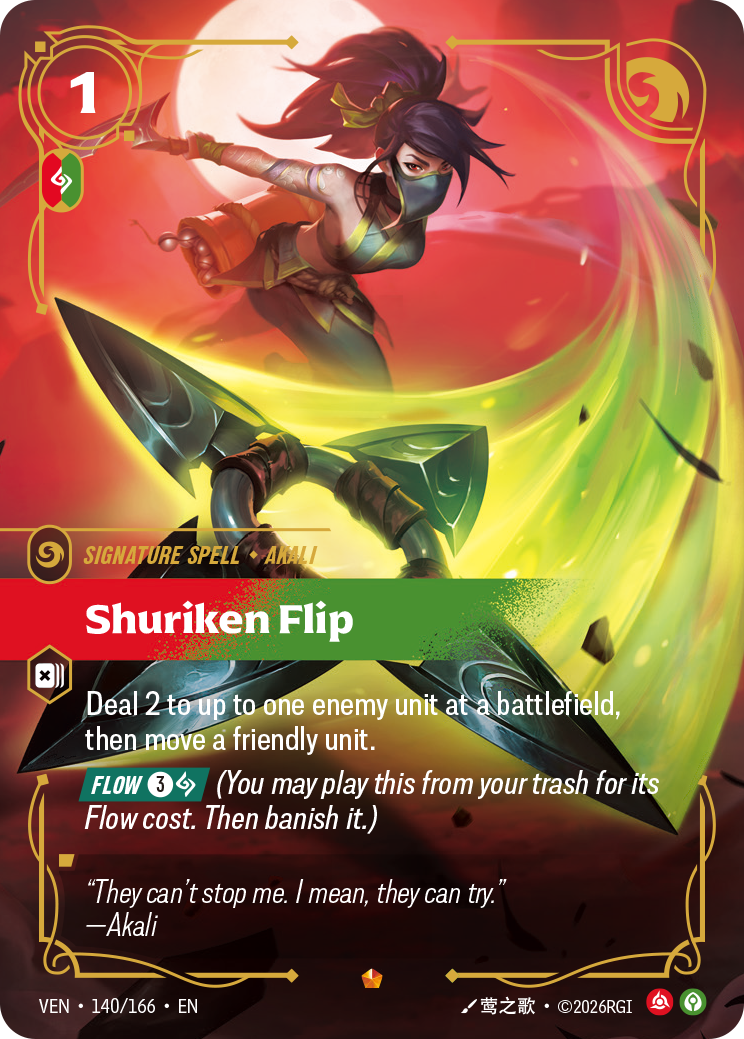 Shuriken Flip - 140/166 - Epic (Inglés Foil NM)
