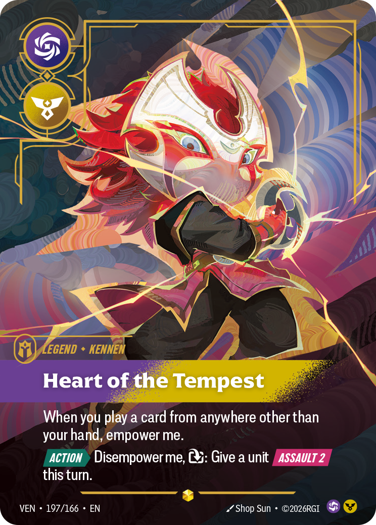 Kennen, Heart of the Tempest - 197/166 - Showcase (Inglés Foil NM)