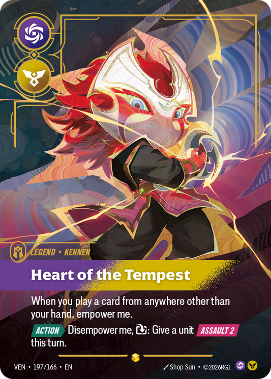 Kennen, Heart of the Tempest - 197/166 - Showcase (Inglés Foil NM)