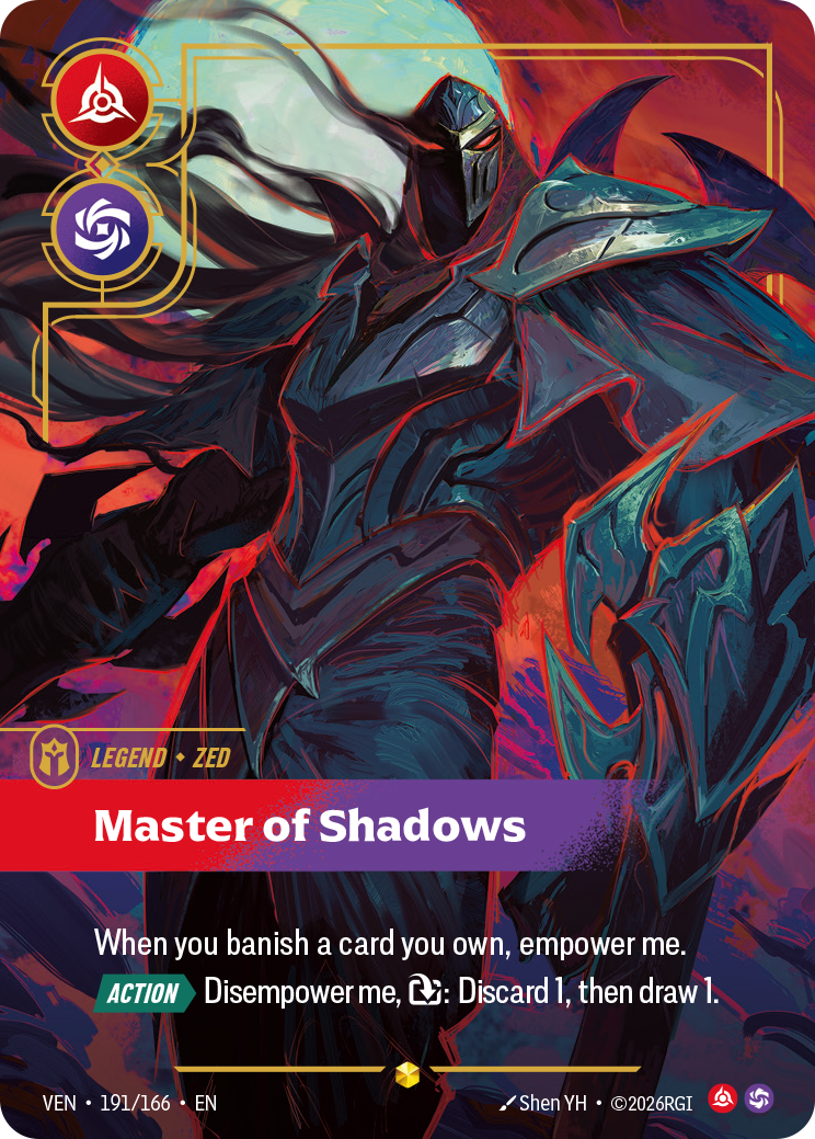 Zed, Master of Shadows - 191/166 - Showcase (Inglés Foil NM)